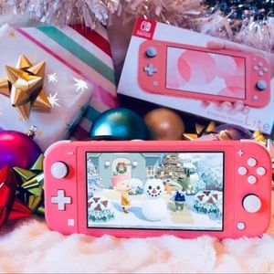 💕Pink Nintendo Switch Lite w/ accessories🌸💓